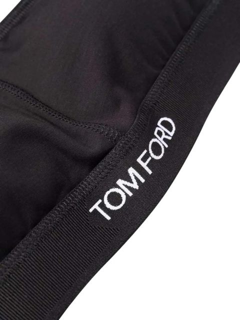 TOM FORD logo-detail bandeau bra - Black