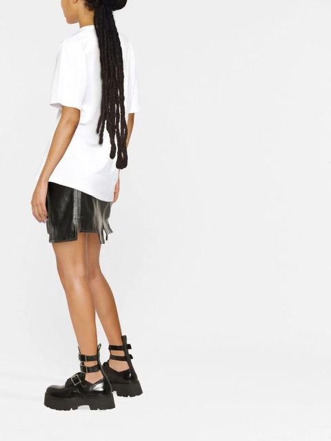 Versace slogan-print cotton T-shirt - White - zdjęcie produktu nr 2