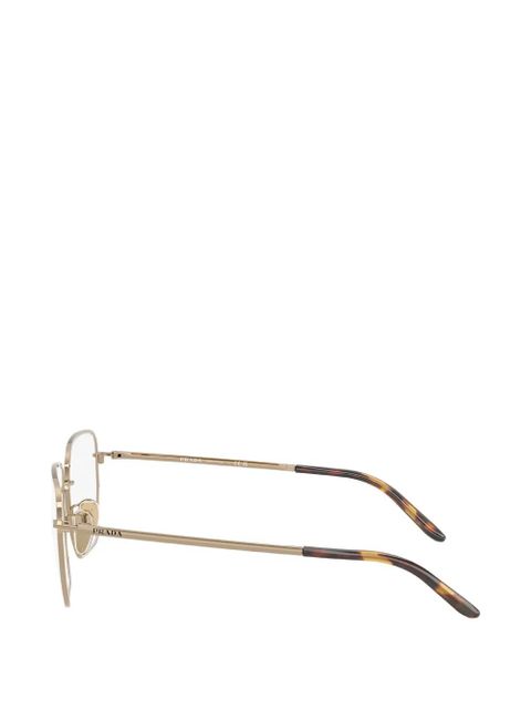 Prada geometric-frame glasses - Gold