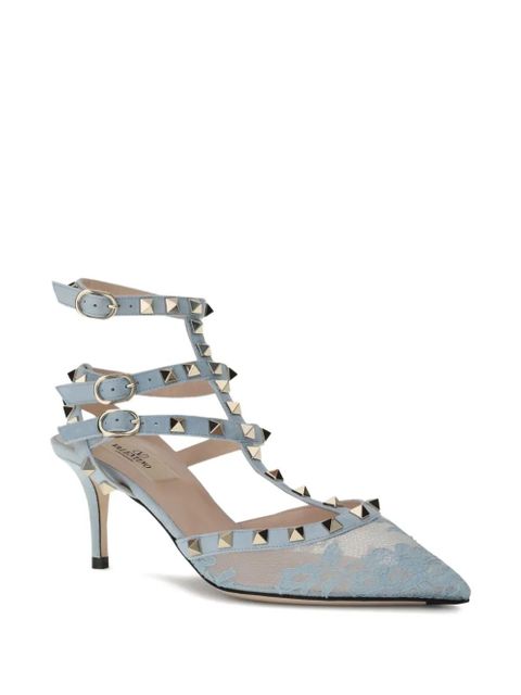 Valentino Garavani 80mm Rockstud heeled pumps - Blue - zdjęcie produktu nr 2