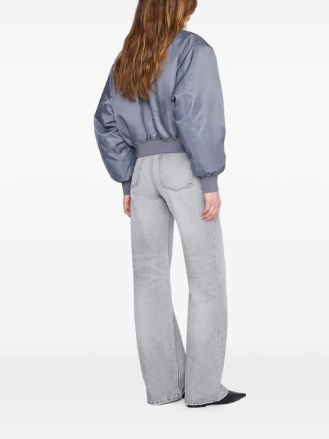 ANINE BING zip-up bomber jacket - Blue