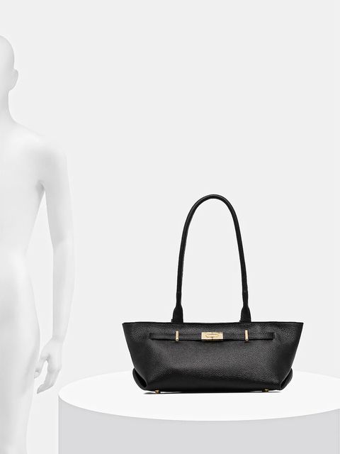 Answear.LAB torebka skórzana kolor czarny