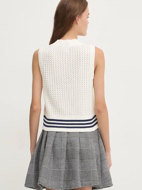 adidas Originals kamizelka Knit Vest kolor beżowy IX1037