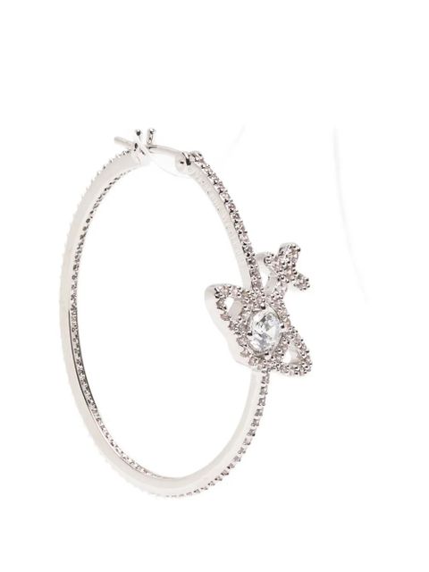 Vivienne Westwood Orb hoop earrings - Silver - zdjęcie produktu nr 1