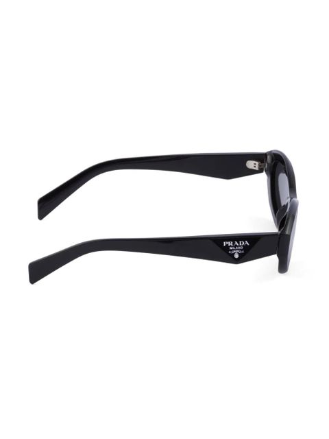 Prada Eyewear Symbole oval-frame sunglasses - Black