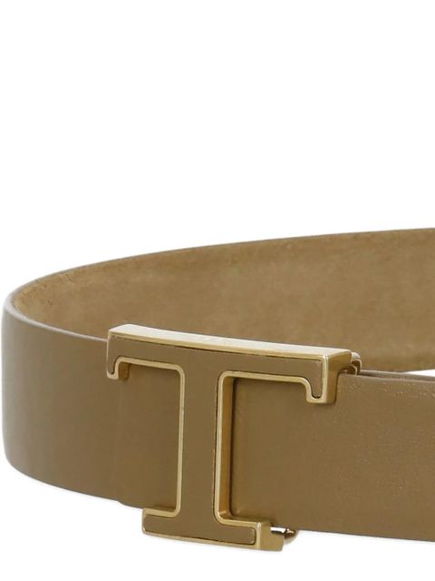 Tod's T-logo belt - Neutrals
