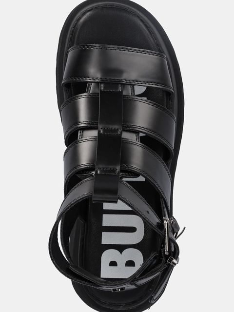 Buffalo sandały Pluto Gld damskie kolor czarny na platformie 1602269-BLK