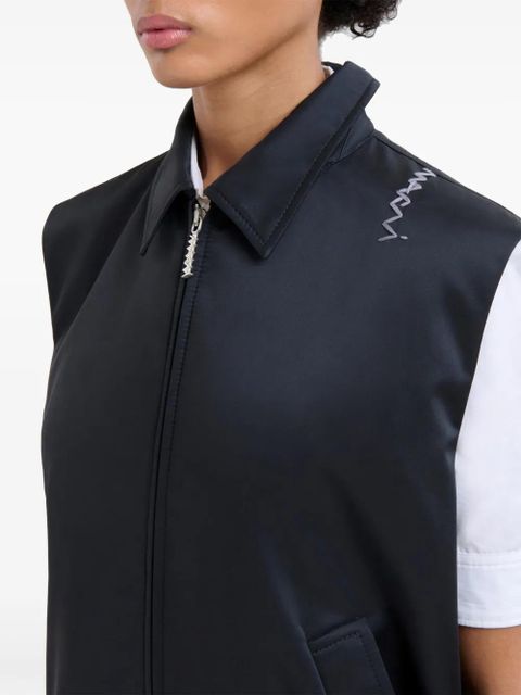 Marni zip-up waistcoat - Black