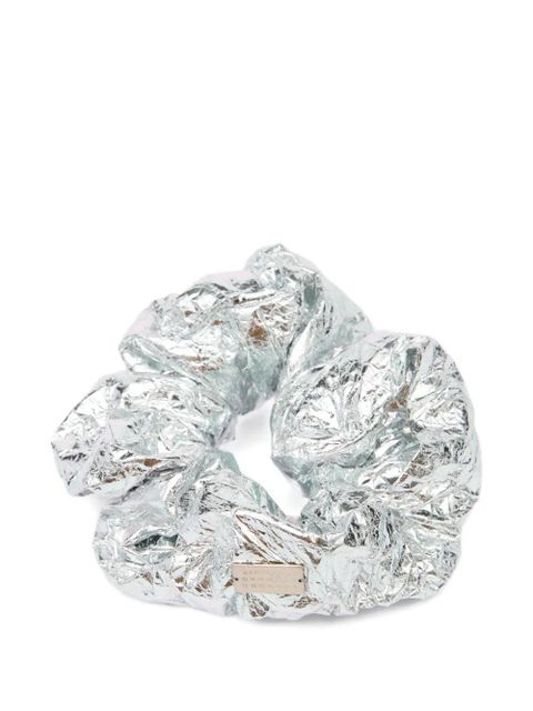 MM6 Maison Margiela logo-plaque metallic hair band - Silver - zdjęcie produktu nr 1