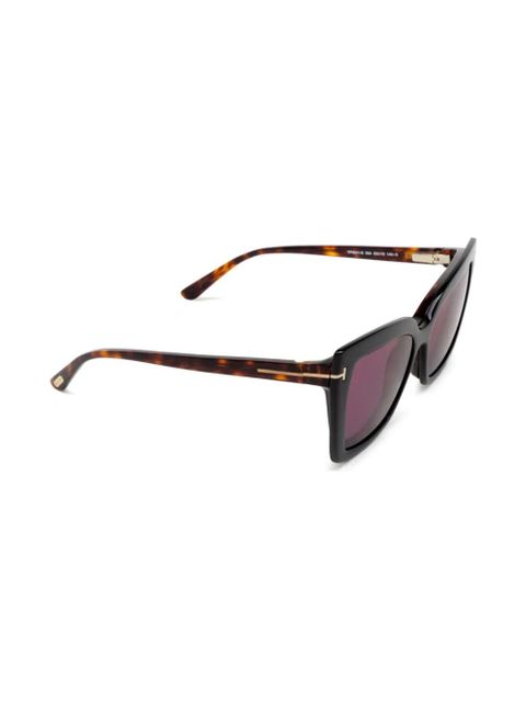 TOM FORD Eyewear square-frame glasses - Brown