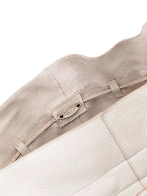 Tod's medium Di leather bucket bag - White