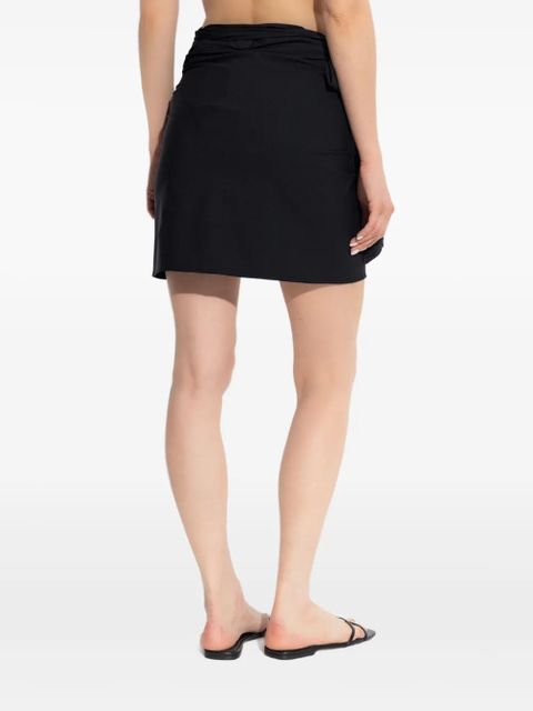 Hunza G wrap miniskirt - Black