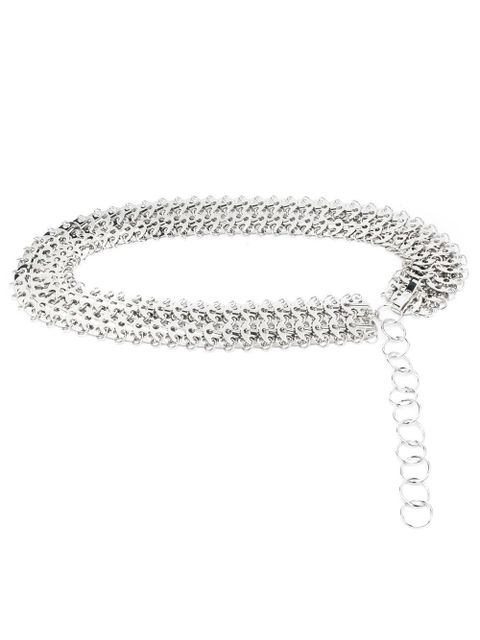 Rabanne chainmail adjustable belt - Silver - zdjęcie produktu nr 1