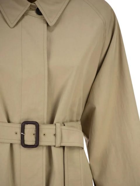 Weekend Max Mara Diva belted shirt-collar trench coat - Neutrals