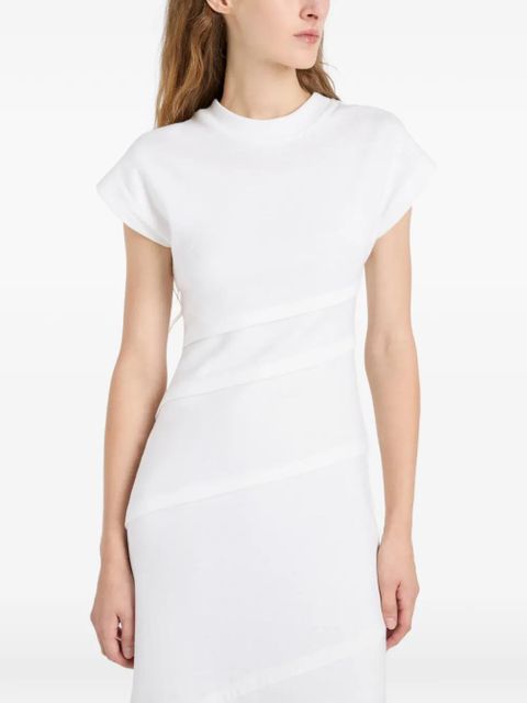 Proenza Schouler Hilma tiered jersey midi dress - White