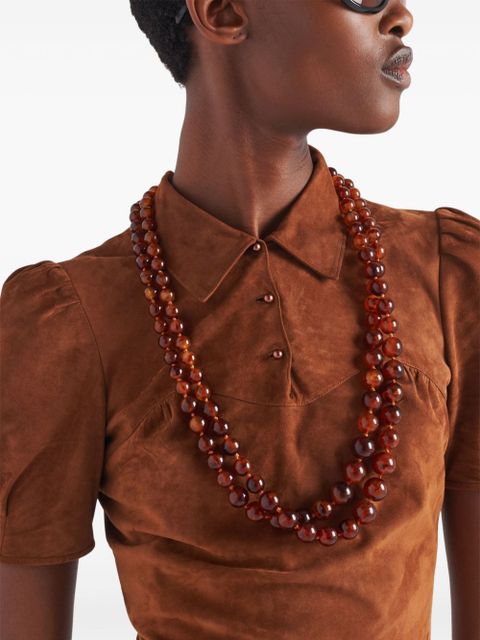 Prada suede midi dress - Brown