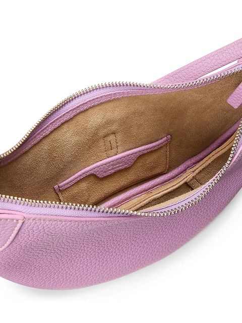 Polo Ralph Lauren torebka skórzana kolor fioletowy 428929940