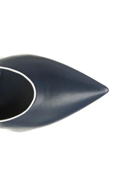 Miu Miu bow-detail slingback sandals - Blue