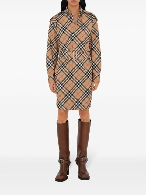 Burberry Vintage Check cotton shirtdress - Brown