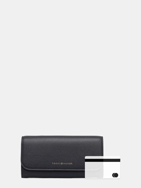 Tommy Hilfiger portfel damski kolor granatowy AW0AW17734