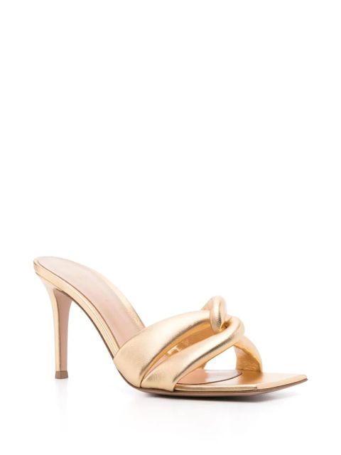 Gianvito Rossi 85mm Amour mules - Gold - zdjęcie produktu nr 2