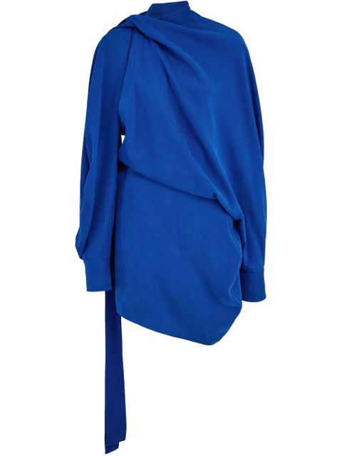 Ferragamo asymmetric mini dress - Blue - zdjęcie produktu nr 1