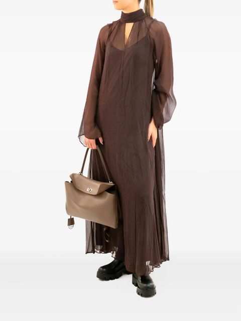 STAUD long-sleeve maxi dress - Brown - zdjęcie produktu nr 2