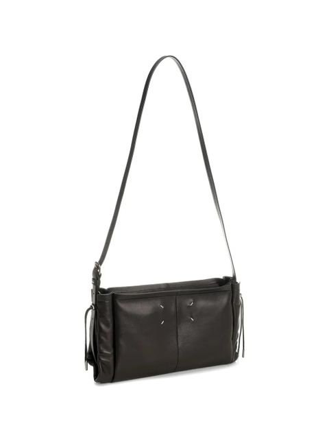 Maison Margiela drawstring stitches shoulder bag - Black