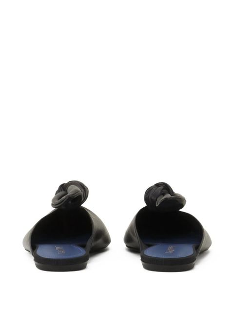 Lanvin knotted pointed-toe flat mules - Black