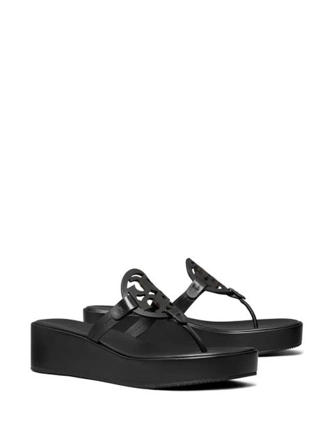 Tory Burch Miller wedge slides - Black - zdjęcie produktu nr 2