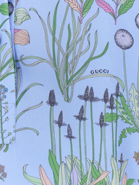Gucci floral print blouse - Blue