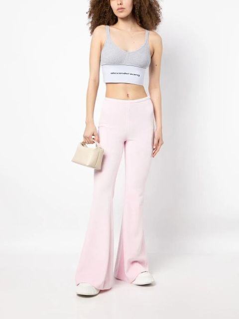 Alexander Wang flared-leg cut trousers - Pink