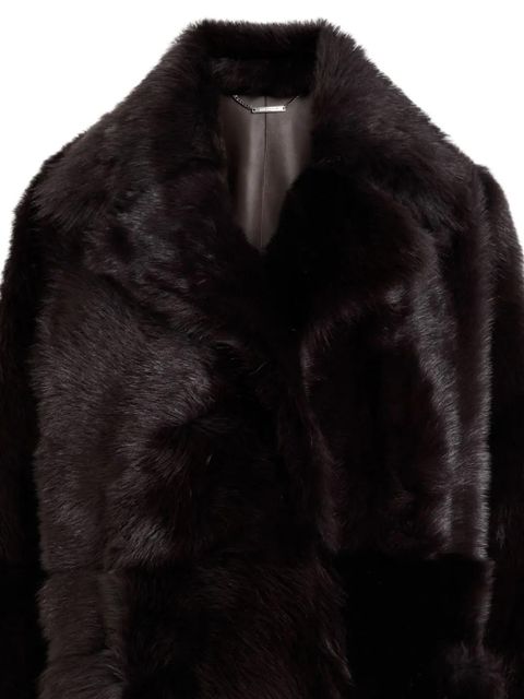 Nour Hammour Evita slip-pockets coat - Brown - zdjęcie produktu nr 2