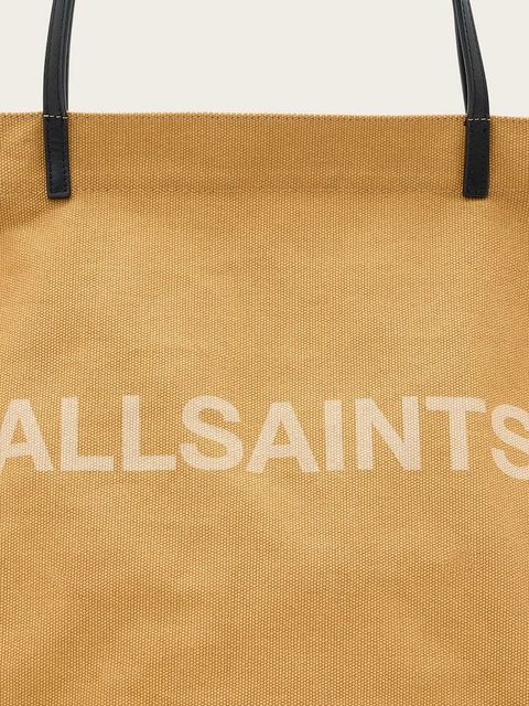 AllSaints torebka bawełniana SERAFINA kolor beżowy W323XC