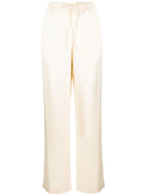 Reformation Olina silk trousers - Neutrals - zdjęcie produktu nr 1