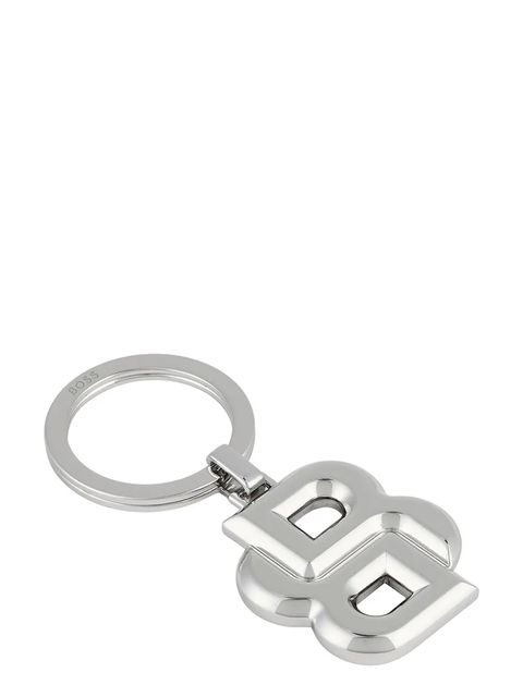 BOSS brelok do kluczy Double B Shinny Chrome kolor szary - zdjęcie produktu nr 2
