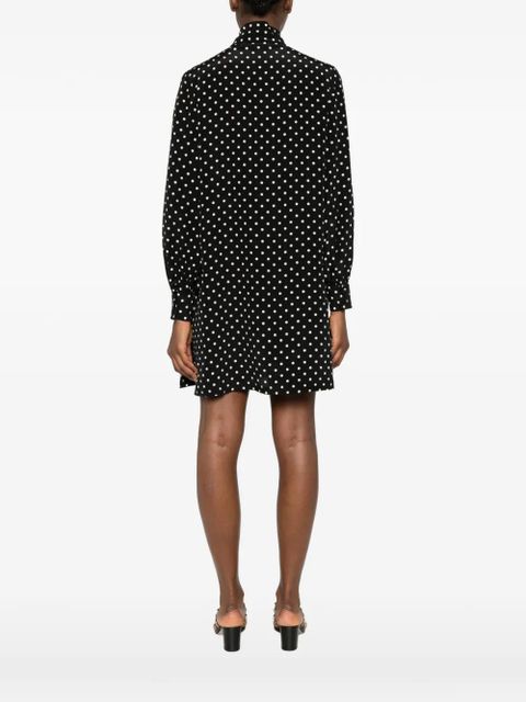 Valentino Garavani polka-dot mini dress - Black