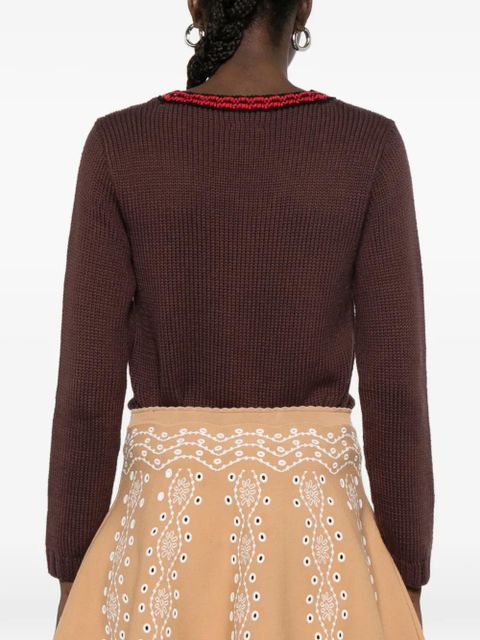 SANDRO knitted mini skirt - Neutrals