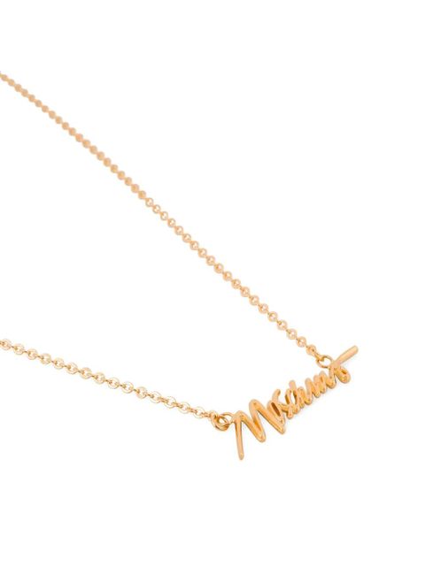 Moschino logo-pendant necklace - Gold - zdjęcie produktu nr 2
