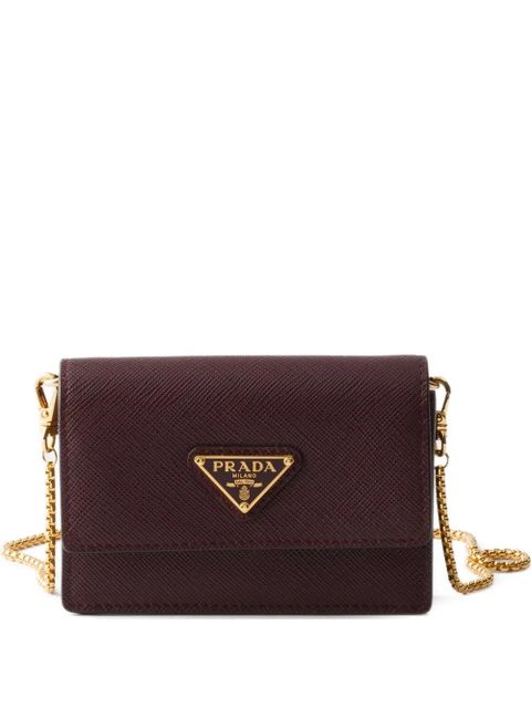 Prada leather shoulder bag - Purple - zdjęcie produktu nr 1