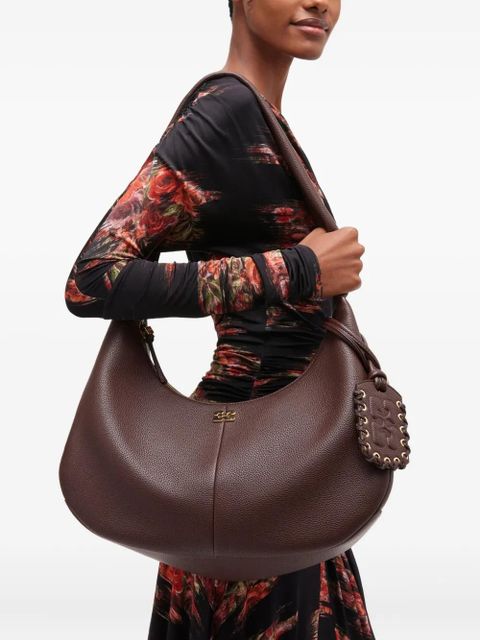 GANNI medium Hobo tote bag - Brown - zdjęcie produktu nr 2