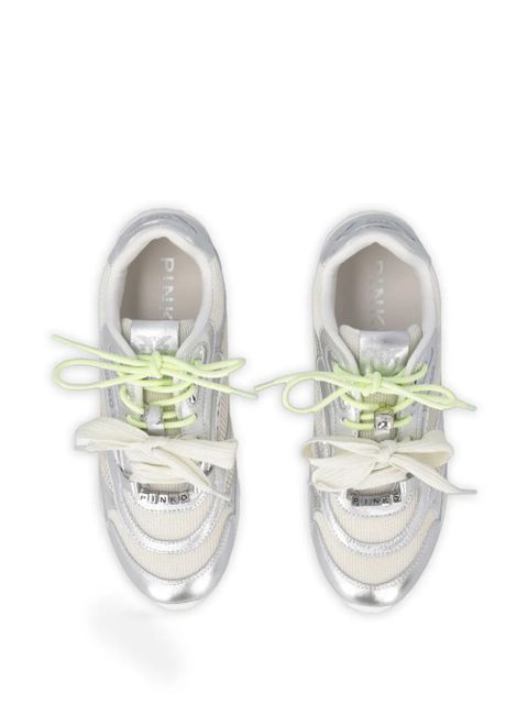 PINKO panelled sneakers - Silver