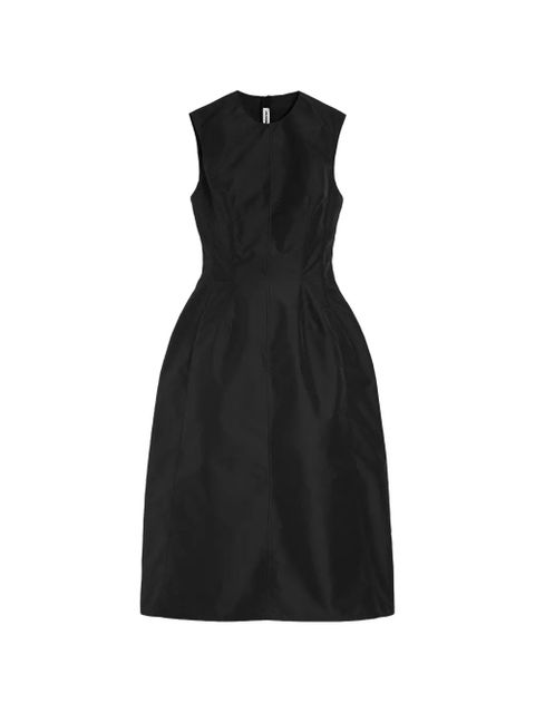 Jil Sander technical faille midi dress - Black - zdjęcie produktu nr 1