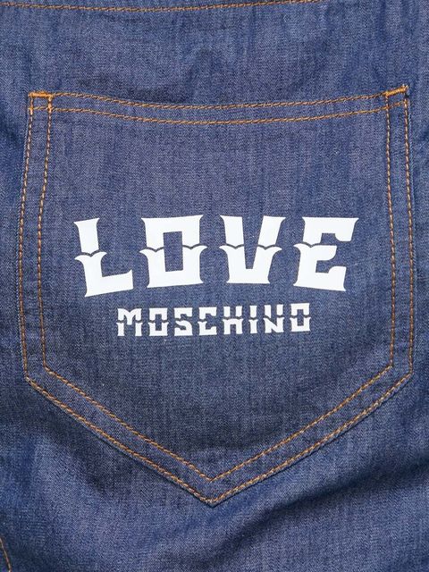 Love Moschino bluza kolor granatowy