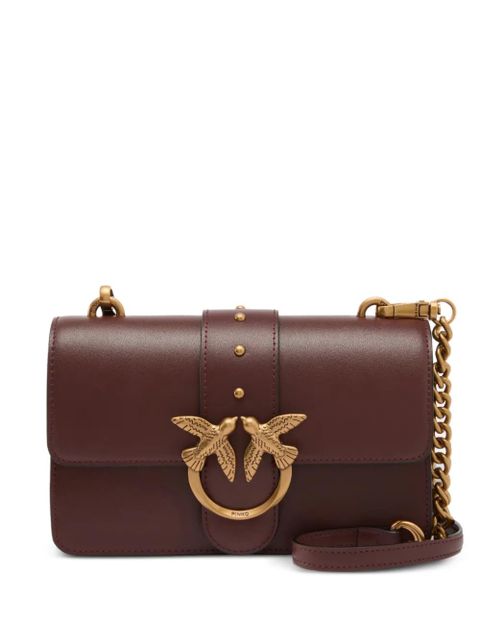 PINKO small Love Bag One leather shoulder bag - Red - zdjęcie produktu nr 1