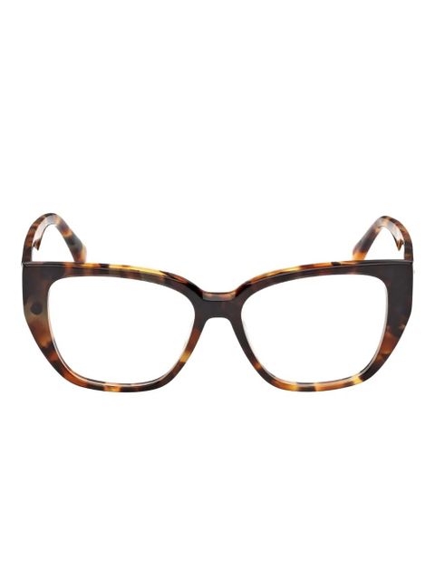Max Mara tortoiseshell clip-on glasses - Brown - zdjęcie produktu nr 1
