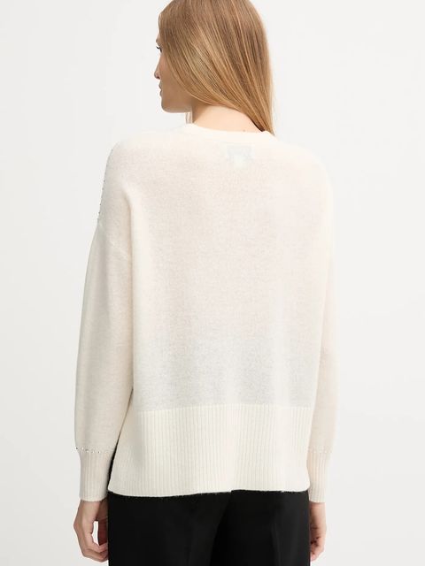 Joseph Ribkoff sweter kaszmirowy damski kolor beżowy 253980 - zdjęcie produktu nr 2