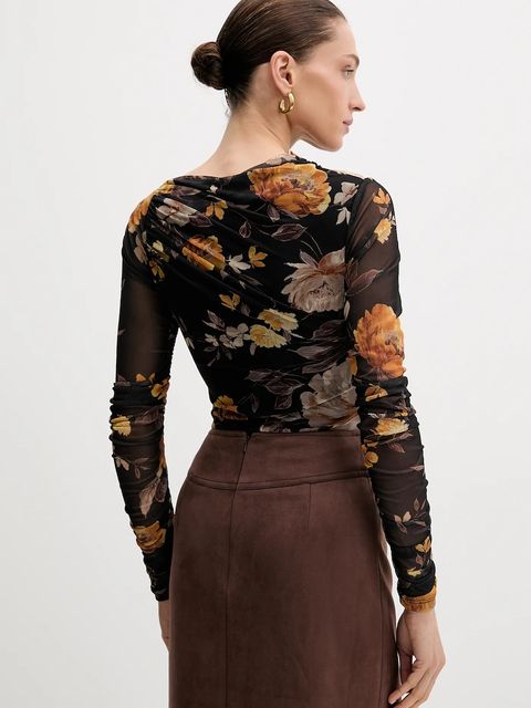 Bardot bluzka damska kolor czarny wzorzysta 60047TB - zdjęcie produktu nr 2