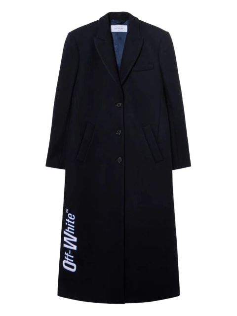 Off-White long wool coat - Blue - zdjęcie produktu nr 1