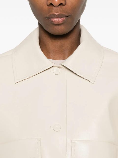 Nanushka cropped pocket jacket - Neutrals